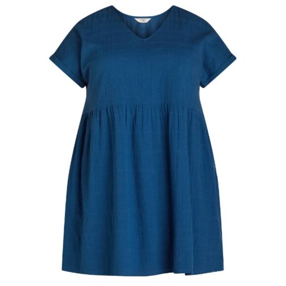 Terra & Sky Women's Plus Dolman Swing Dress, Blue Comet - Picture 2 of 4